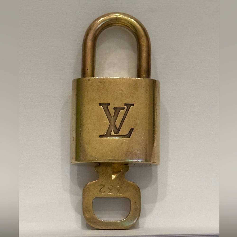Louis Vuitton Brass Padlock & Key #332